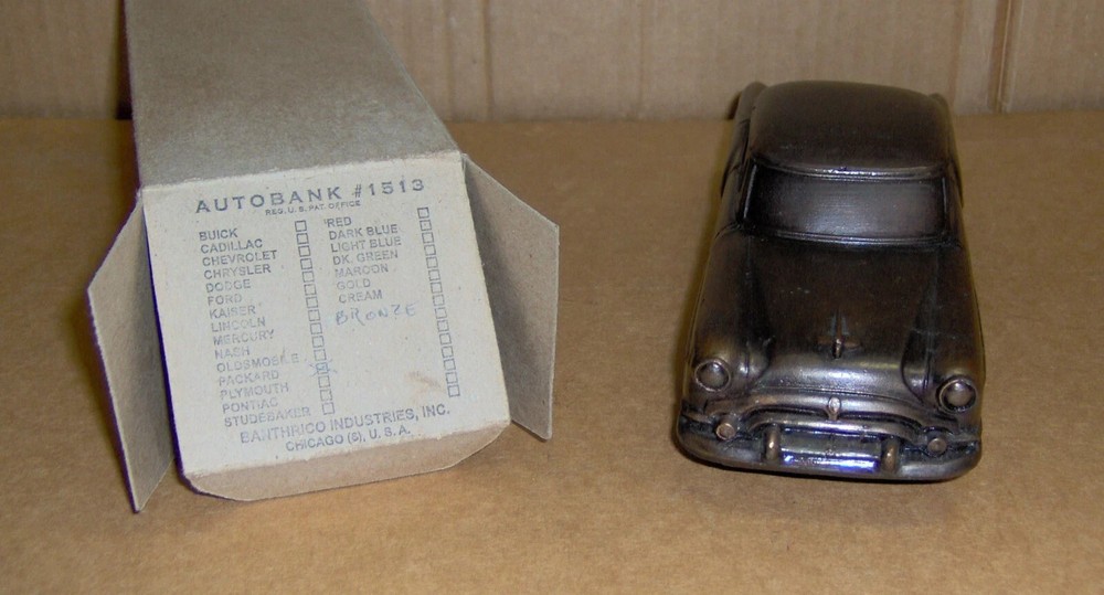 1953 Packard Clipper Banthrico promotional promo model bank with box
