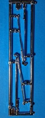 CHROME WHEELIE BARS – 66 NOVA SS PRO STREET – AMT 6769 – MODEL CAR KIT PARTS LOT