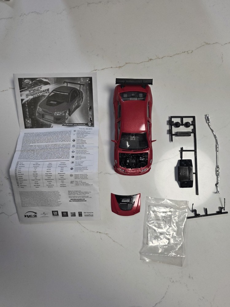 AMT 2005 Mitsubishi Lancer Tokyo Drift Fast and the Furious 1/25 Incomplete READ