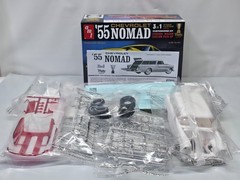 AMT1297/12 1955 Chevrolet Nomad Model 3-In-1 Kit 1/25 Scale ~ Sealed Parts Bag