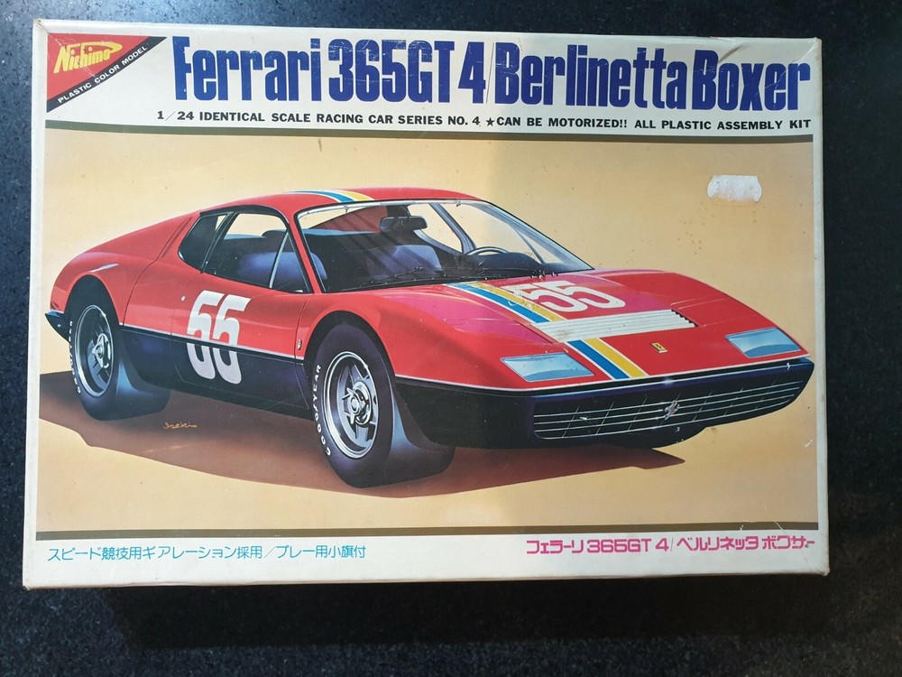 Nichimo Ferrari 365GT4/Berlinetta Boxer 1/24 Model Kit #14661