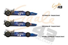 NEW Decals March 701 F1 1970 1/43rd scale for Tameo Kits by Cigale43 CDS026 ELF
