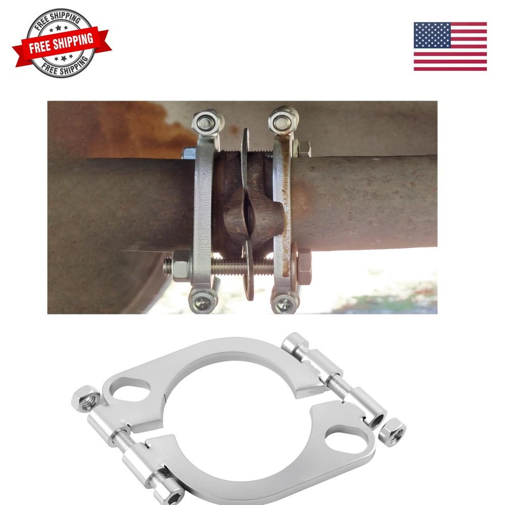2.5″ with Nuts & Bolts,Oval Car Exhaust Flange for Automotive Exhausts Pipe,2…