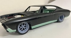 Resin 21/20-inch Billet Specialties Drag Comps Model car wheels, 1/24 1/25 Scale