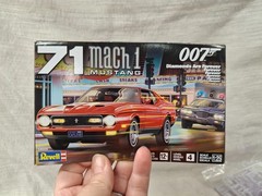 Revell 1971 Ford Mustang Mach 1 – 007 James Bond 1/25 Scale Model Kit 14555 NOB