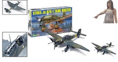 Stuka Ju 87G-1 Tank Buster 1:48 Scale Plastic Model Kit – 54 Pieces Included