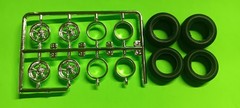 Torq Thrust D Rim American Racing 1/25 AMT Chevy Bel Air Street Rod Wheel Tire
