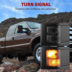 Towing Mirrors Compatible with 1999-2007 Ford F250 F350 F450 F550 Super Duty, 20