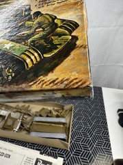PARTIALLY ASSEMBLED Vintage Revell “S” M-56 Self Propelled Gun Tank