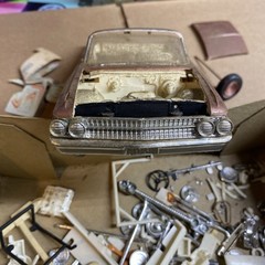Vintage Rare AMT 1961 Ford Convertible 3 In 1 Kit #149 Started Rebuilder