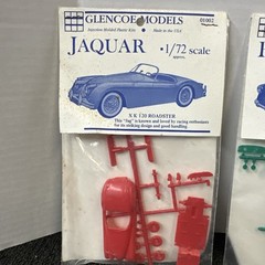 1993 Glencoe Models 1960s Ferrari & Jaguar Convertible 1:72 Plastic Model Kits