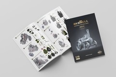 1901 Burrell Compound Traction Engine (3d print. model kit) 1/16 ScaleX SX-16001