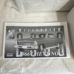 1966 Chevy Nova SS Model Kit Y2K Special Edition 2000 1:25 Scale Mill Read Des