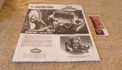 1997 POLAR LIGHTS THE MUNSTERS WEIRD, WILD , WACKY FAMILY MODEL KIT BOX OPEN