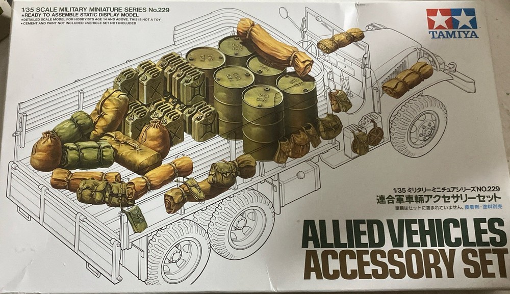 1/35 Tamiya US Army & Allied Vehicles Accessory Set # 35229