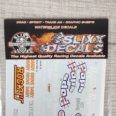 Slixx 7135 Mom & Pop Sheet #5 Waterslide NASCAR Decal 1/24 1/25 Scale NEW
