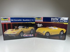 Revell Monogram ’68 Corvette Roadster 2 ‘n 1 and Vette AGIN 1:24 Scale BUNDLE