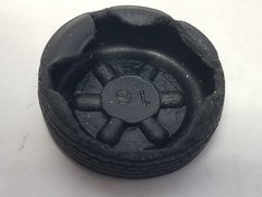1940 Ford DETERIORATED TIRE from Diamond in the Rough AMT 1:25 Model Kit 1939