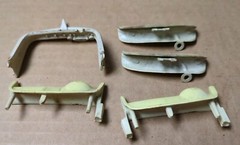 60s DASHBOARDS AMT Revell Monogram 1/24 1:25 Model Car Parts Set Of 5 Plastic