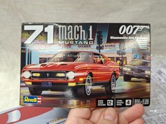 Revell 1971 Ford Mustang Mach 1 – 007 James Bond 1/25 Scale Model Kit 14555 NOB