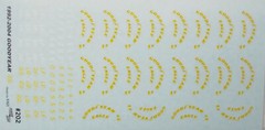 NASCAR DECAL 1992-2004 YELLOW GOODYEAR TIRE DETAIL SHEET 1/24-1/25