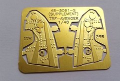 1/48 WWII KMC48-5061-S (Suppl.) TBF-Avenger PE Brass Detail Parts USA Closeouts