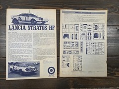 Entex Lancia Stratos HF Rally Car – 1/20 Scale – 7 1/2 inches Long