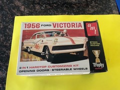 Vintage Original Amt 1956 Ford Victoria Haulin Henry #2156 Trophy Series Kit