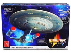 SKILL 2 MODEL KIT U.S.S. ENTERPRISE NCC-1701-C “STAR TREK” 1/1400 AMT AMT1332 M