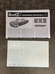 * MONOGRAM 1/24 SCALE ’58 FORD THUNDERBIRD CONVERTIBLE 2 ‘N 1 MODEL #85-4280 *ST