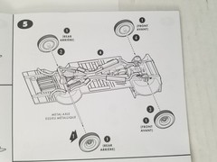 1960 Chevy Nomad Station Wagon REAR METAL AXLE from AMT 1:25 Model Kit (2.24″)
