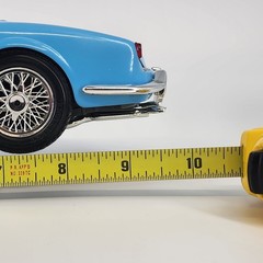 Bburago 1955 Lancia Aurelia B24 Spider 1:18 Diecast Model Light Blue Car Stand