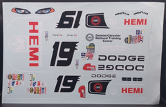 Unknown | No. ? | 1:18 NASCAR #19 Dodge Hemi Decals