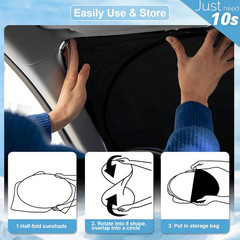 Sunshade for RAM Promaster Windshield Sun Shade for 2014-2025 2026 Dodge RAM Pro