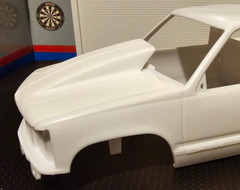 LEX’S SCALE MODELING Resin Outlaw Hood for ’92, ’96 & SS 454 Chevy P/U AMT 1/25.