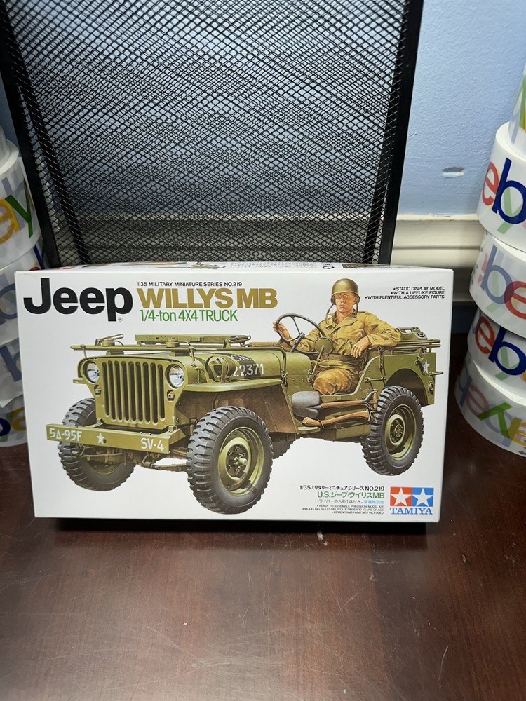US Army Willys Jeep MB Tamiya 1/35 Military Miniature Series No.219