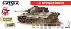 Hataka Hobby Paints LATE WORLD WAR II GERMAN AFV COLORS Acrylic Paint Set