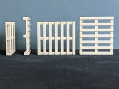 1/24 1/25 Scale Wood” Shipping Pallets – For model truck/car diorama (set of 3)
