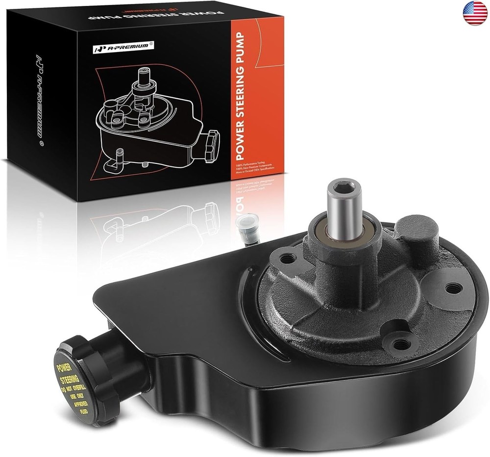A-Premium Power Steering Pump with Reservoir Compatible with Chevrolet &