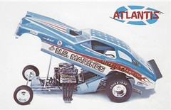 Atlantis Models H1499 1/16 Mickey Thompson Marines Funny Car Plastic Model Kit