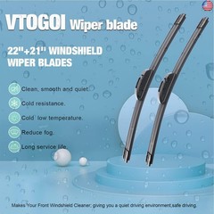 VTOGOI Wiper Blades With Rear Wiper Blades Set For BMW X3 2004-2010 Automotive