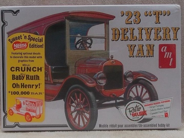 1923 “T” Ford Delivery Van AMT Retro Deluxe 1/25 Scale Plastic Model Kit