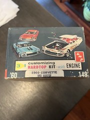 SUPER RARE! *ORIGINAL VINTAGE SMP AMT 1960 CHEVY CORVETTE HARDTOP KIT