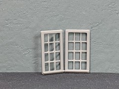 1/64 Scale Windows For Diorama Buildings (set of 12)