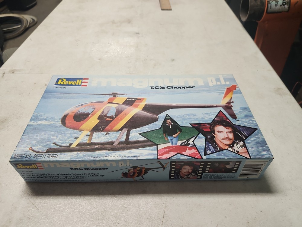E3 Magnum PI Revell TC’s Chopper moidel kit UNUSED 1981