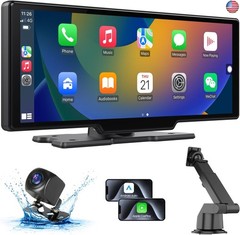 Wireless Carplay Screen for Car, 10.26″ HD Car Stereo Touch Screen with Android