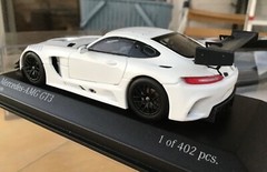 1/43 MINICHAMPS Mercedes AMG GT3, met.white , 1/402 PCs ,2017 mint+++!