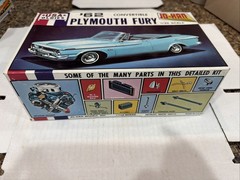 JO-HAN 1962 PLYMOUTH FURY CONV ORIGINAL BOX/INSTRUCTIONS!! CIRCA 1970’s! VMCP!