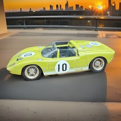 Lime Green Ford GT Spyder #10 Le Mans 1965 1:43 Hand-Built Resin France