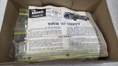 1963 Revell Model Kit 1957 Chevy Chevrolet 1/25 Bel Air Box & Parts Only No Body